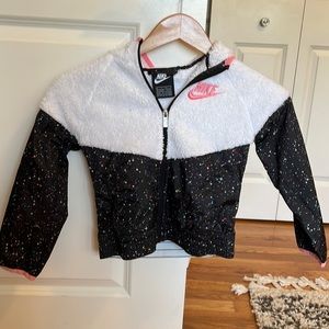 Kids Nike Fleece and Nylon Jacket
